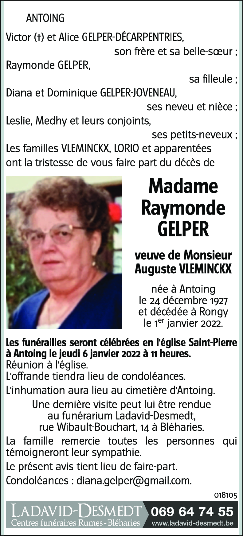 Raymonde GELPER