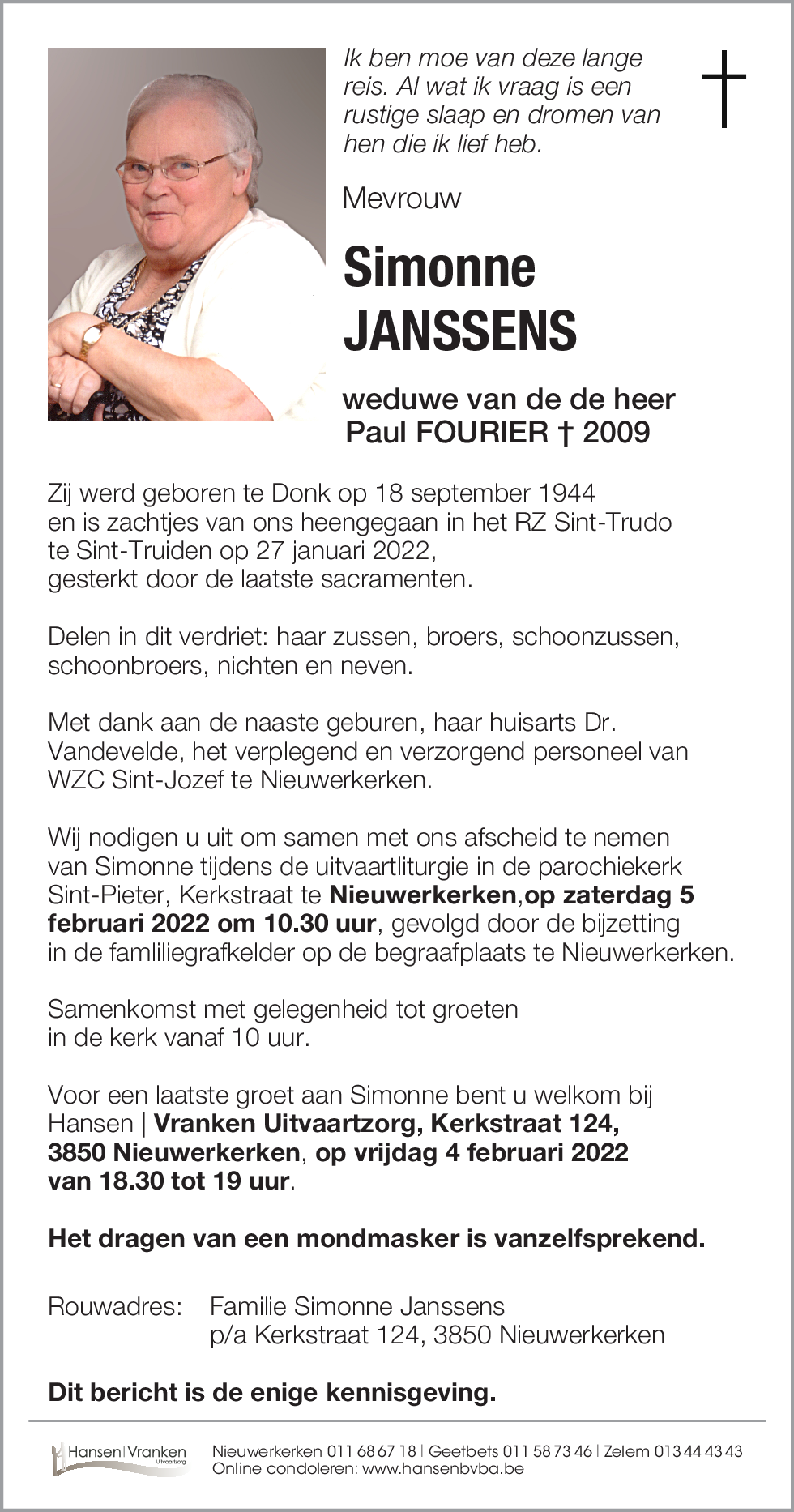 Simonne JANSSENS
