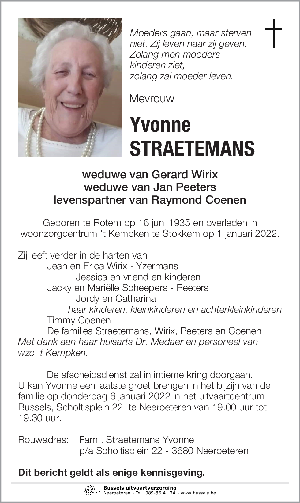 Yvonne STRAETEMANS