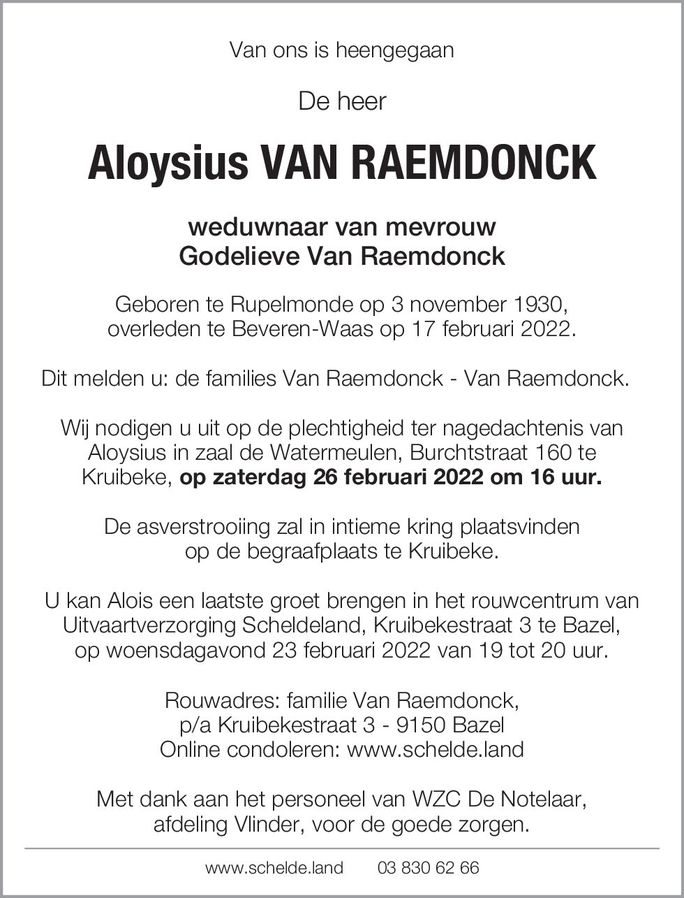 Aloysius Van Raemdonck