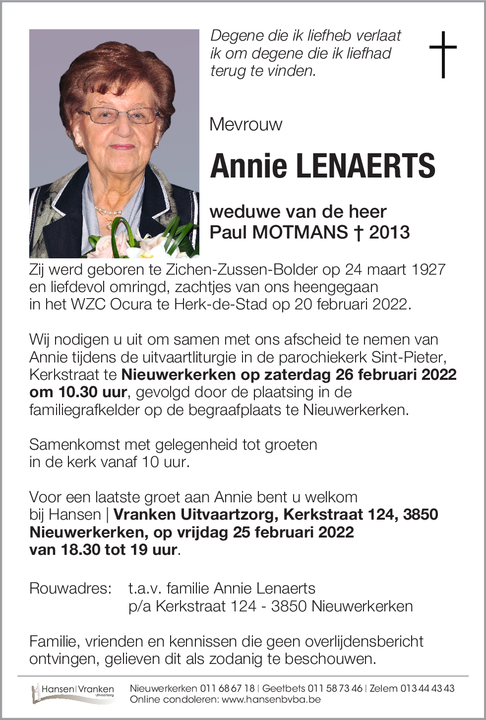 Annie LENAERTS