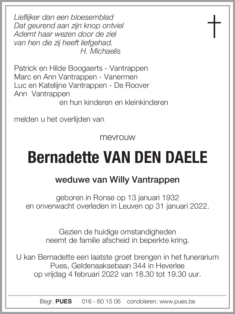 Bernadette Van den Daele