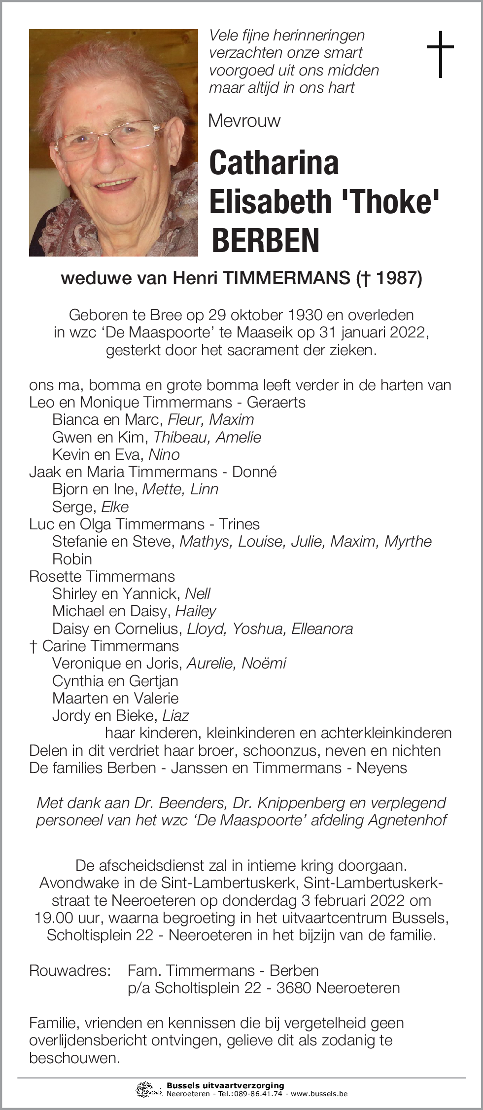 Catharina Elisabeth BERBEN