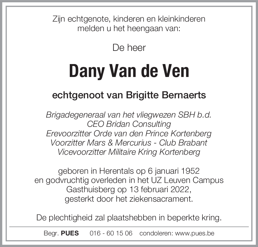 Dany Van de Ven