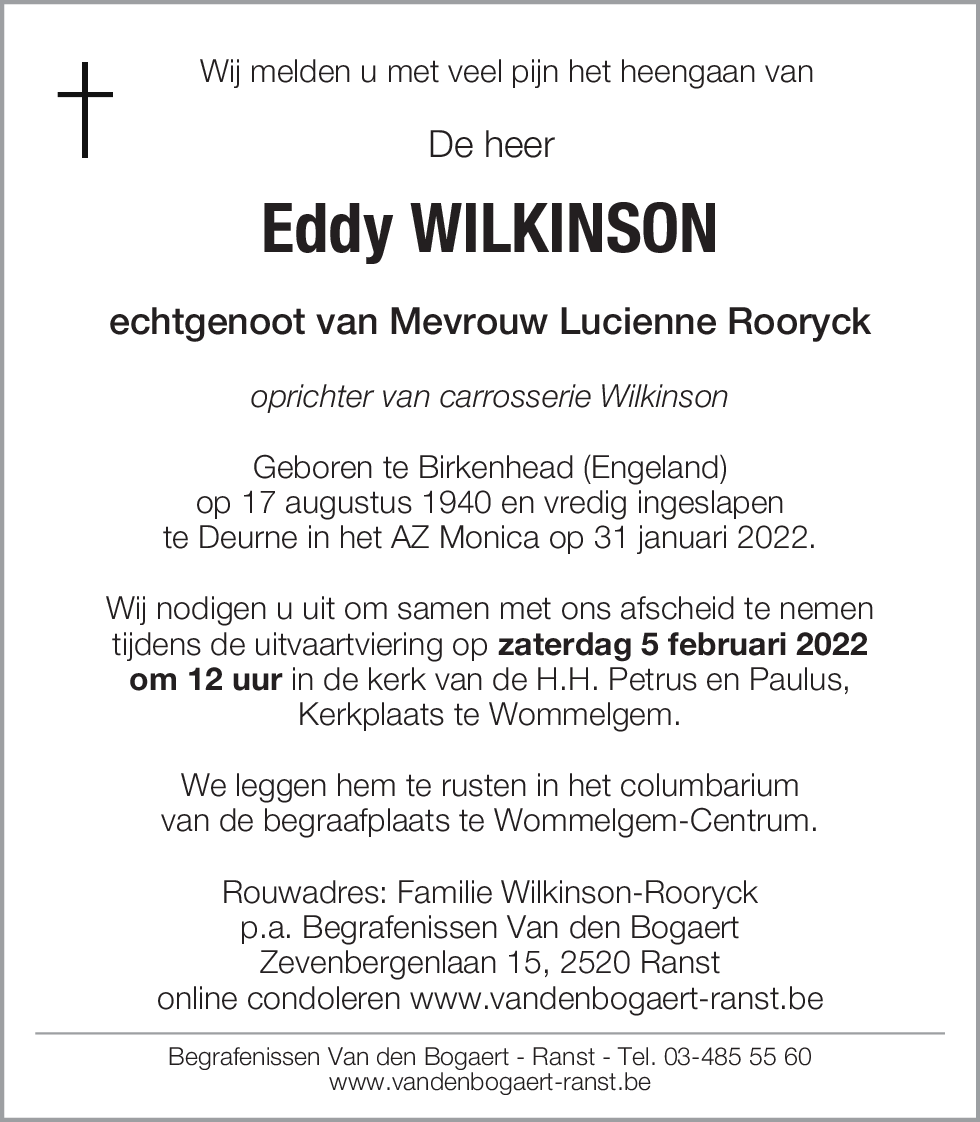 Eddy Wilkinson