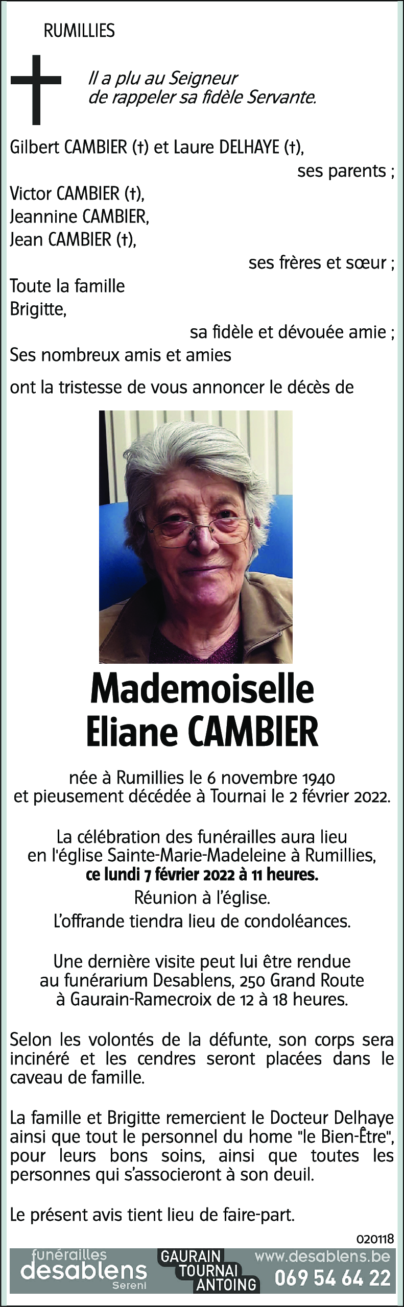 Eliane CAMBIER