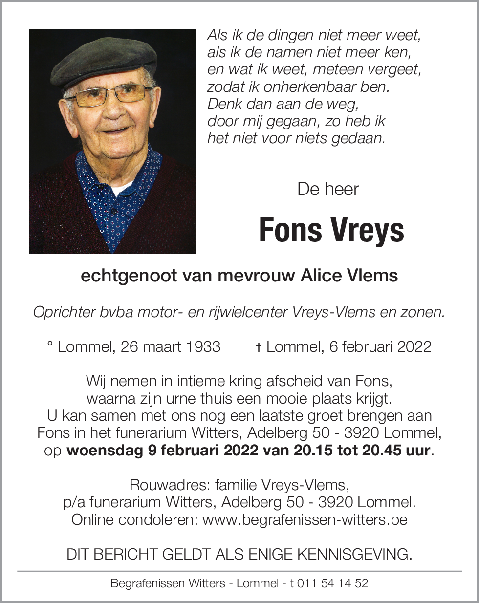 Fons Vreys