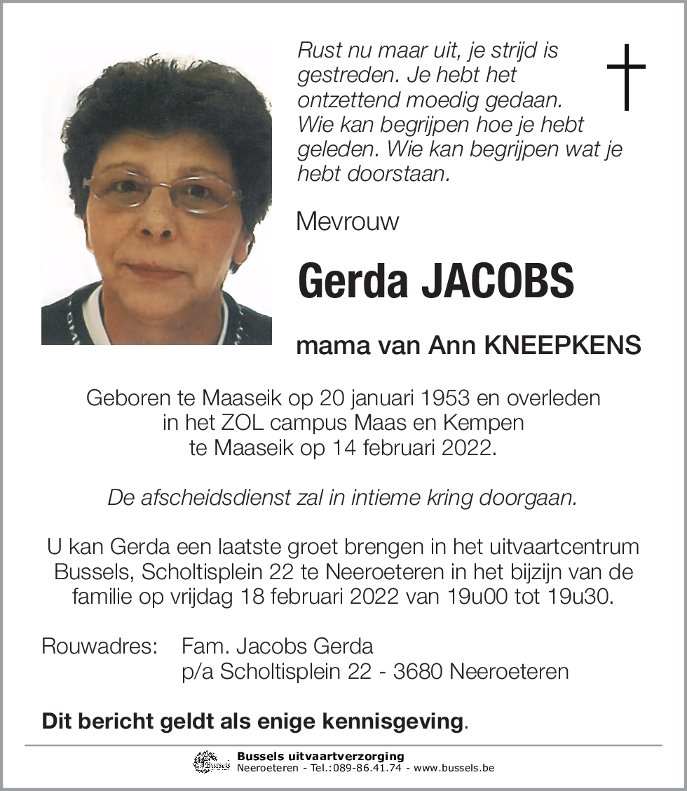 Gerda JACOBS