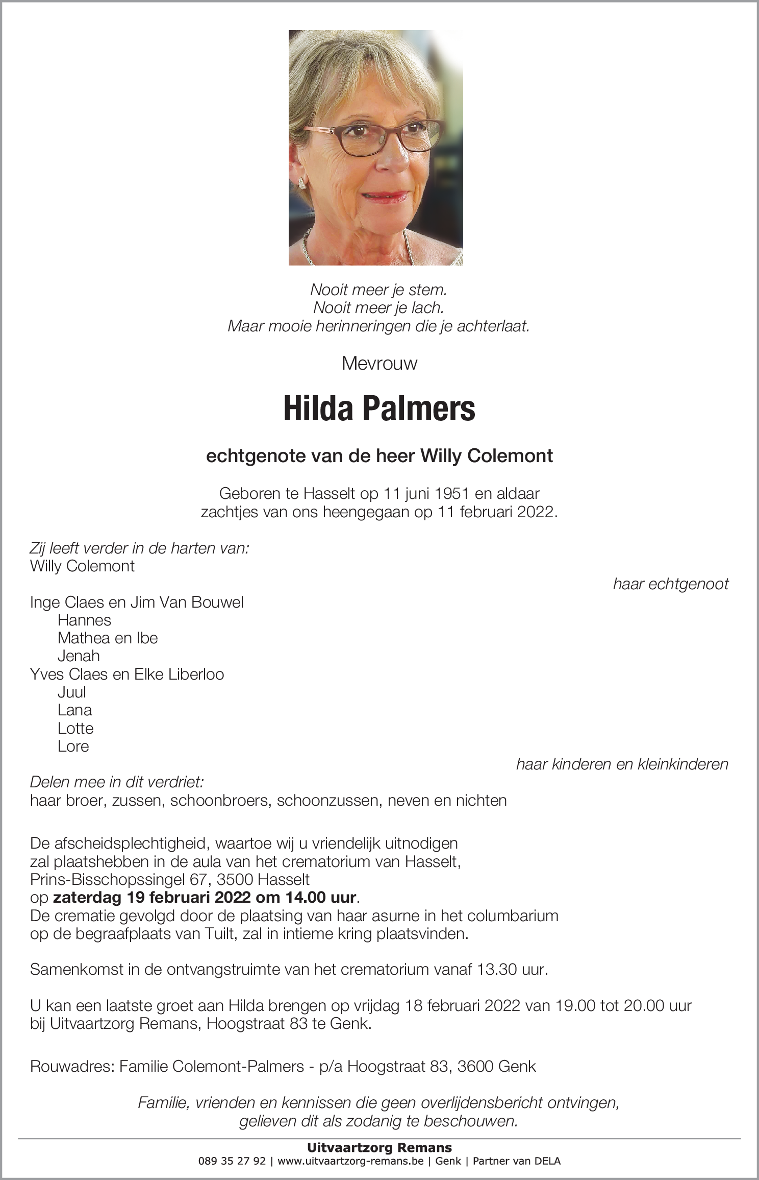 Hilda Palmers