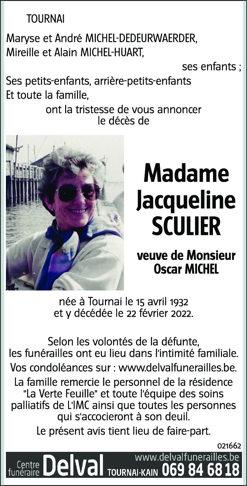 Jacqueline SCULIER