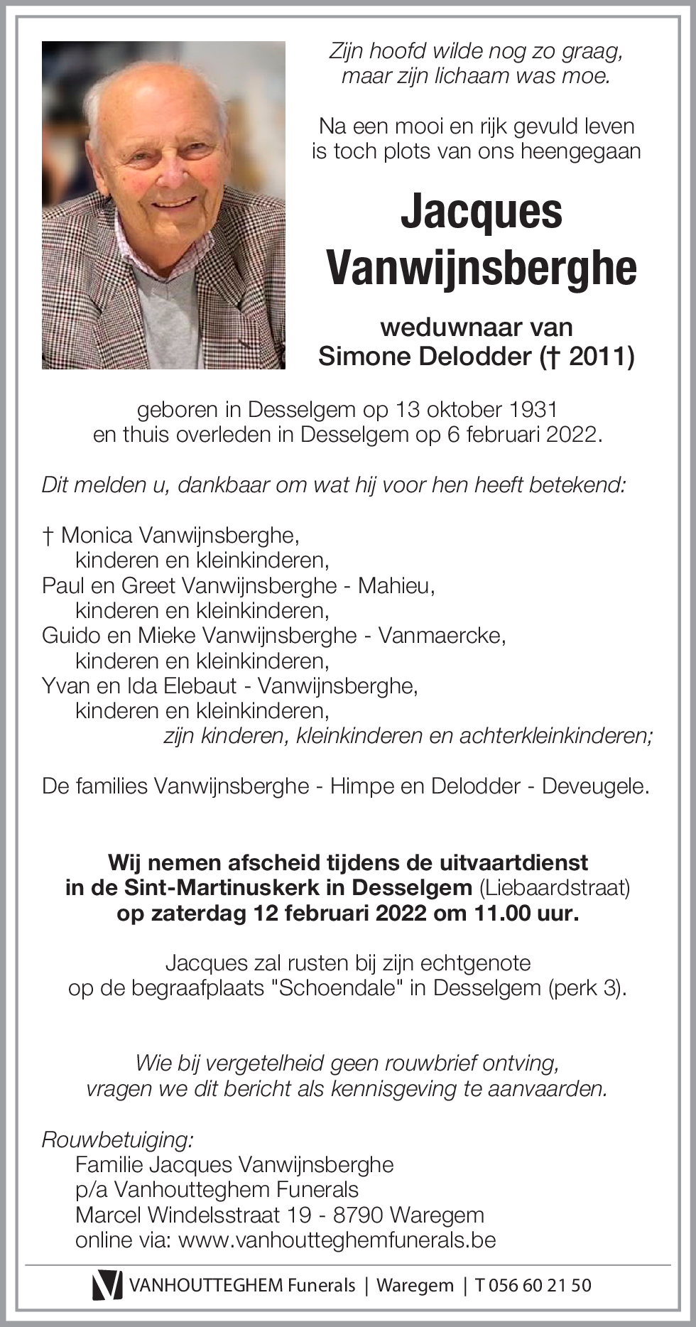 Jacques VANWIJNSBERGHE