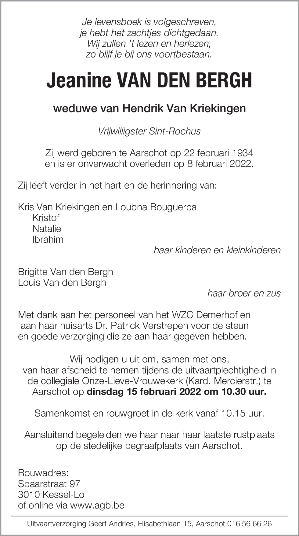 jeanine van den bergh