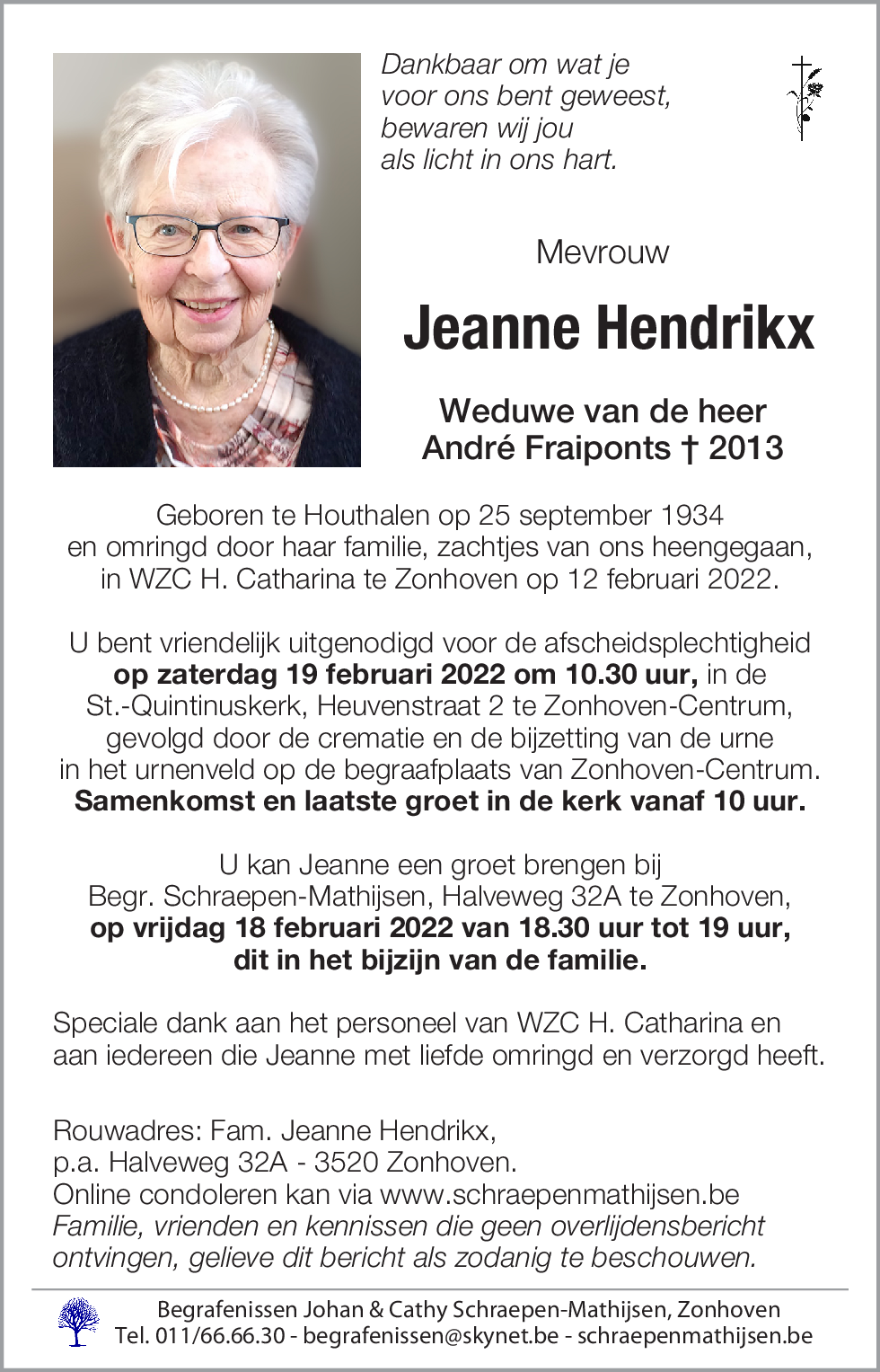 Jeanne Hendrikx