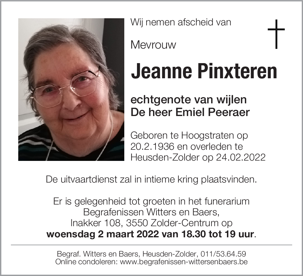 Jeanne Pinxteren