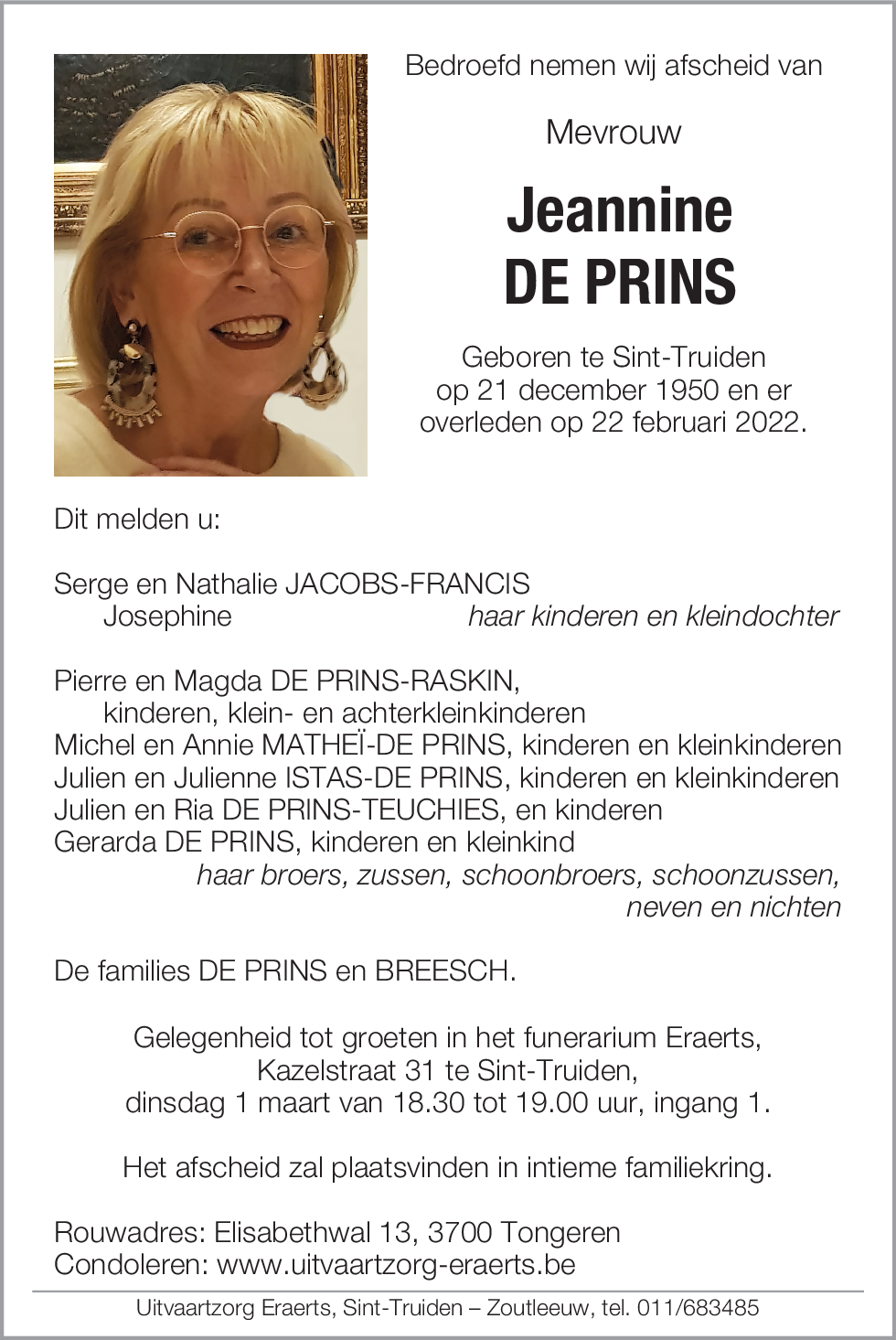 Jeannine De Prins