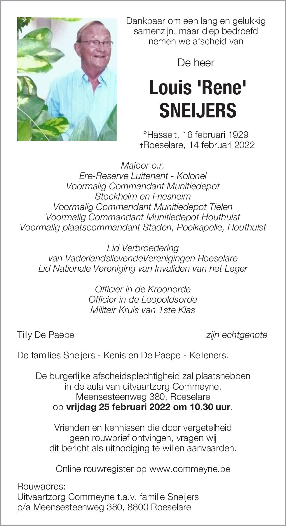 Louis 'Rene' Sneijers
