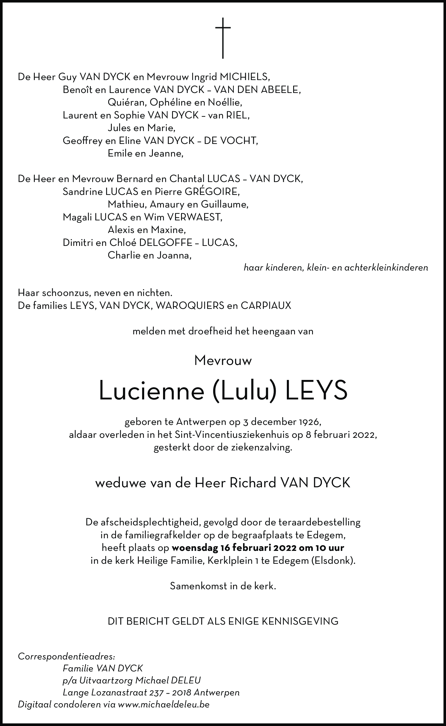 Lucienne Leys