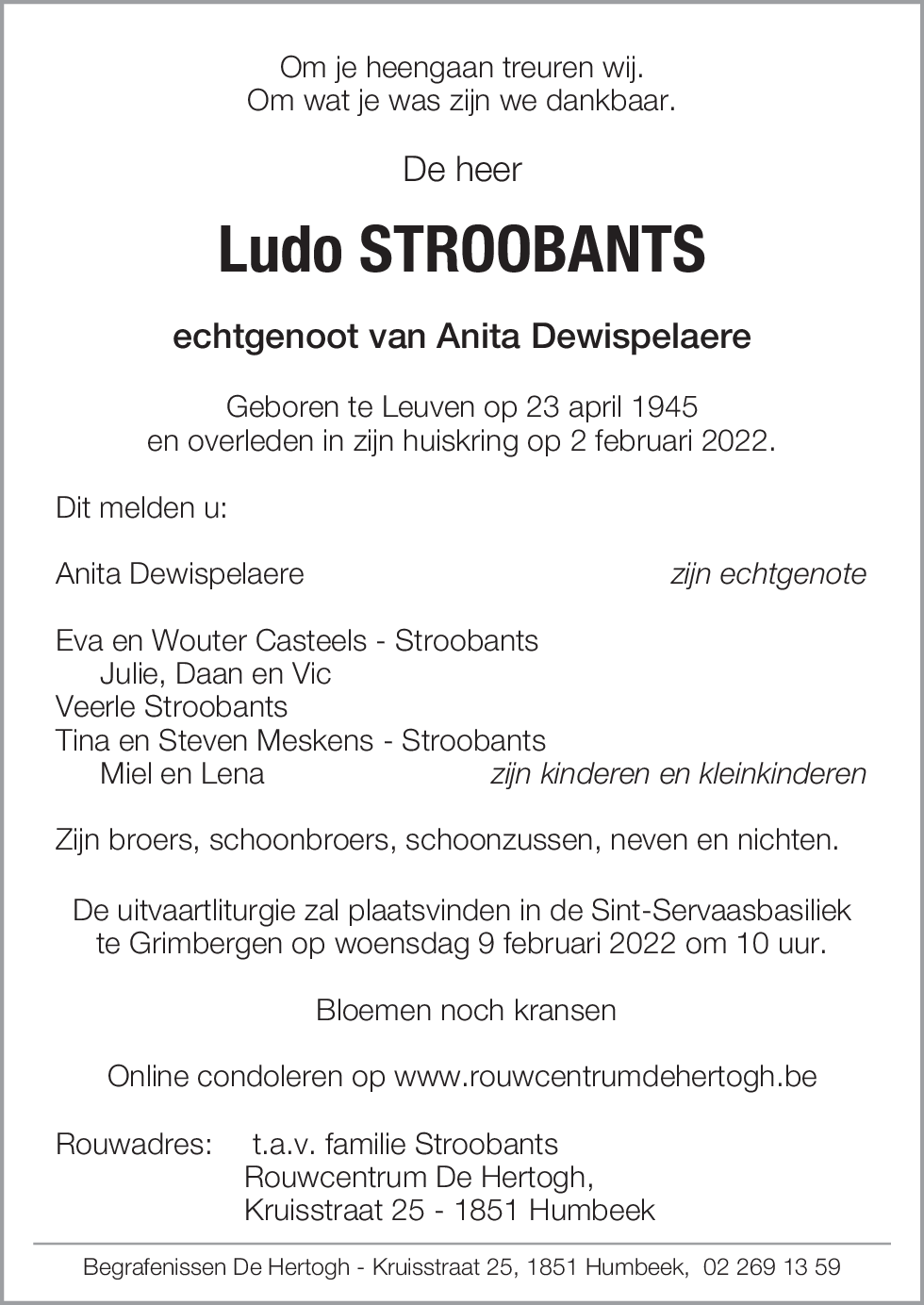 Ludo Stroobants
