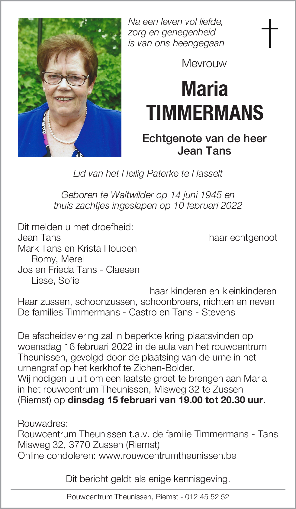 Maria Timmermans