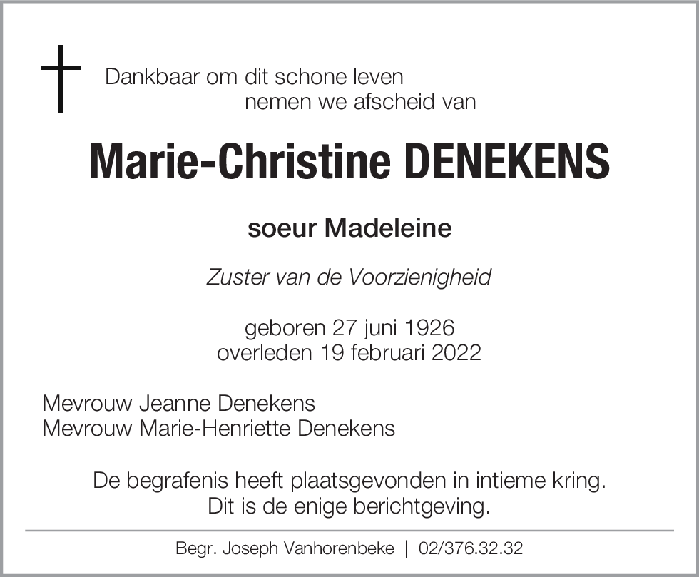 Marie-Christine Denekens
