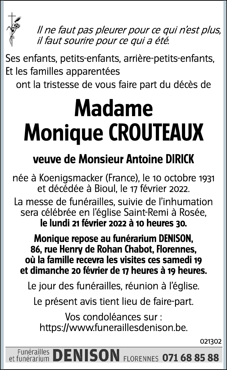 Monique CROUTEAUX