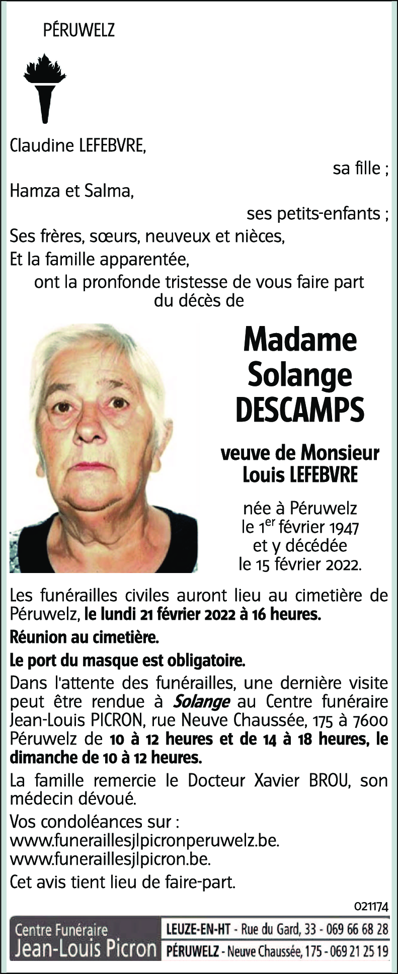 Solange DESCAMPS
