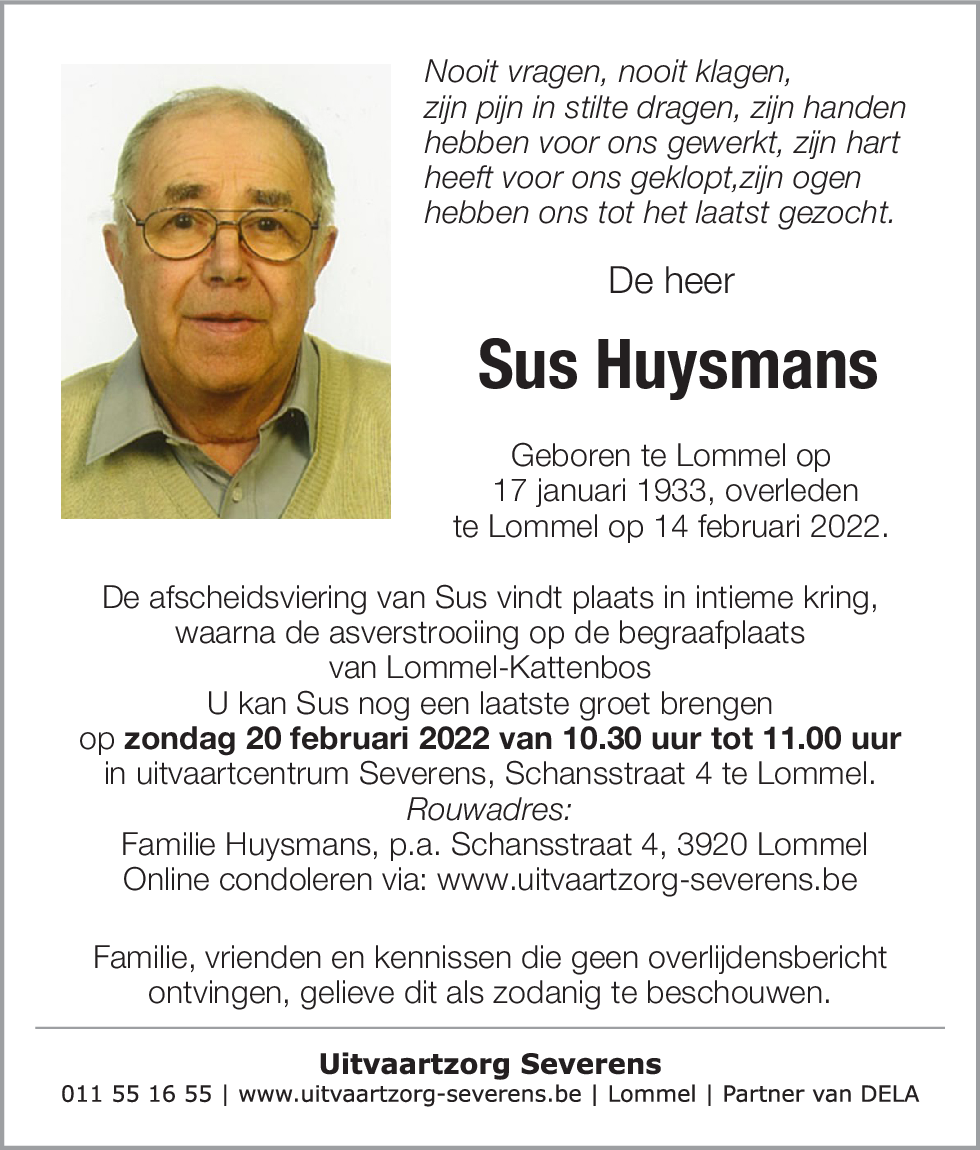 Sus Huysmans