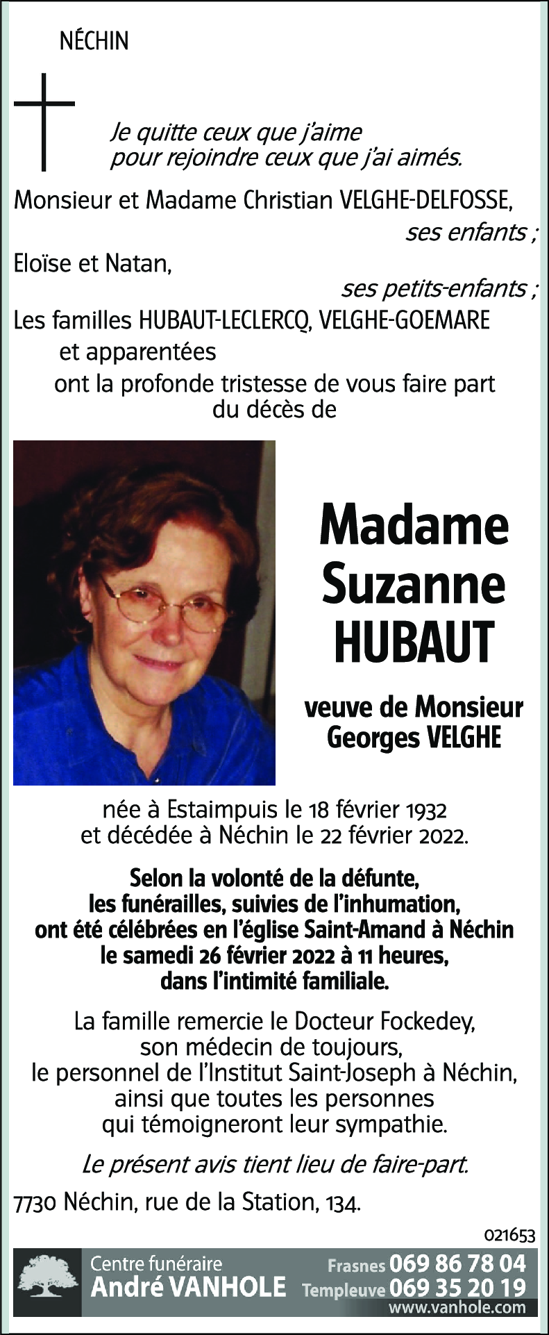 Suzanne HUBAUT