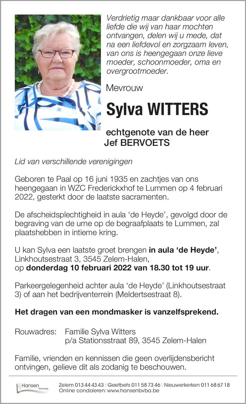 Sylva WITTERS