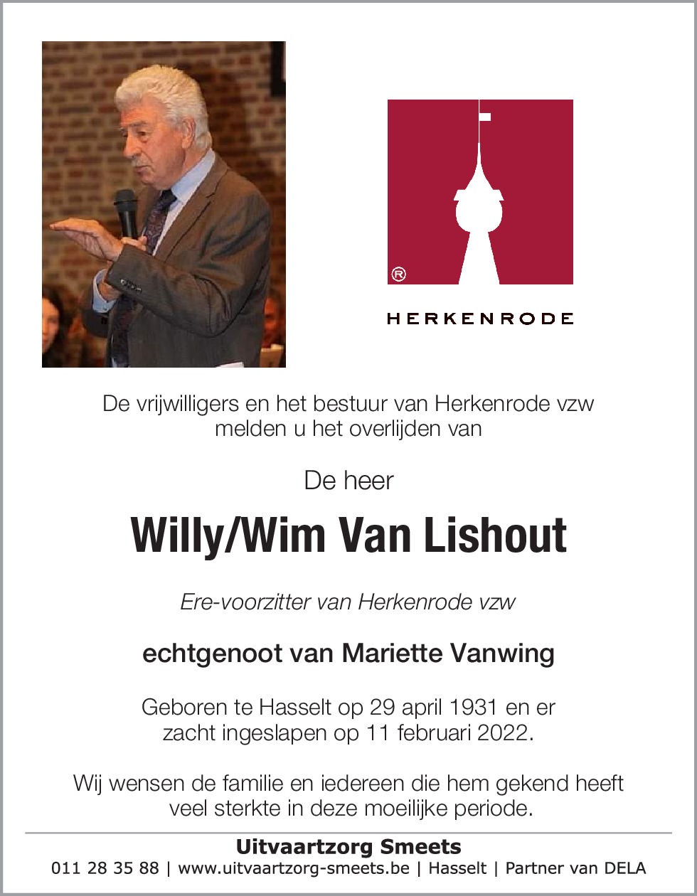 Willy Van Lishout