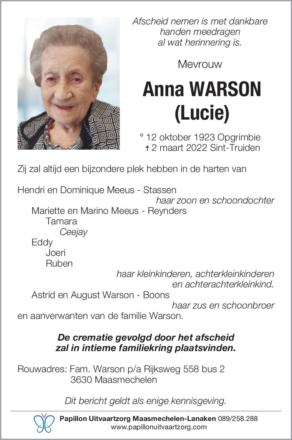 Anna Warson