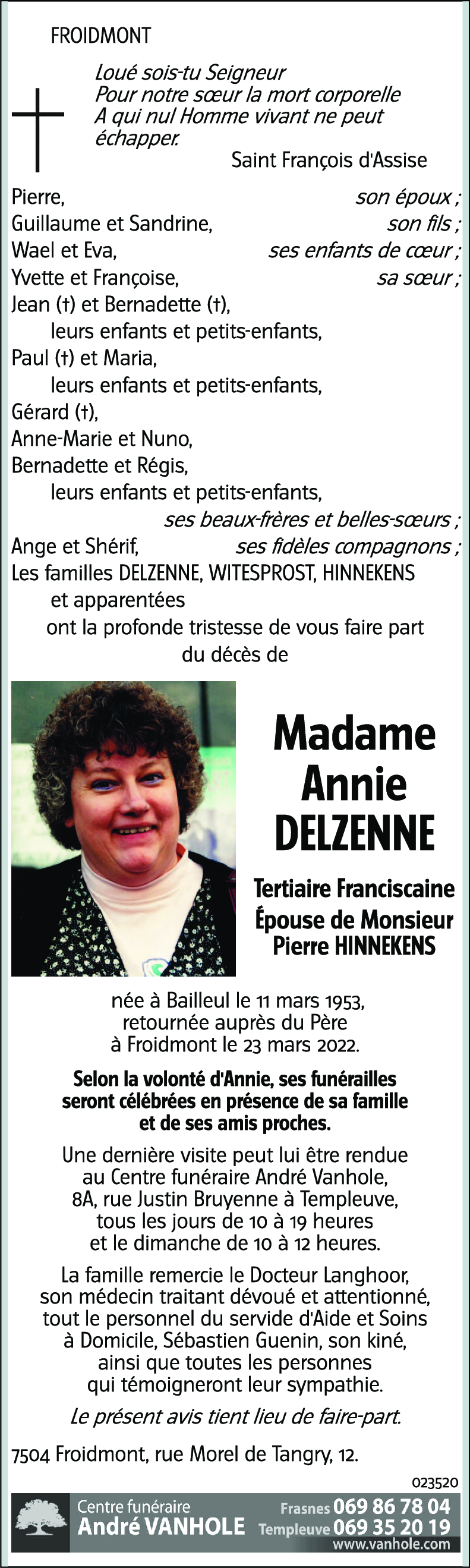 Annie DELZENNE