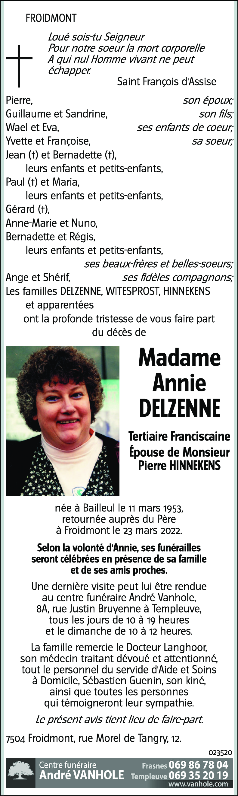 Annie DELZENNE