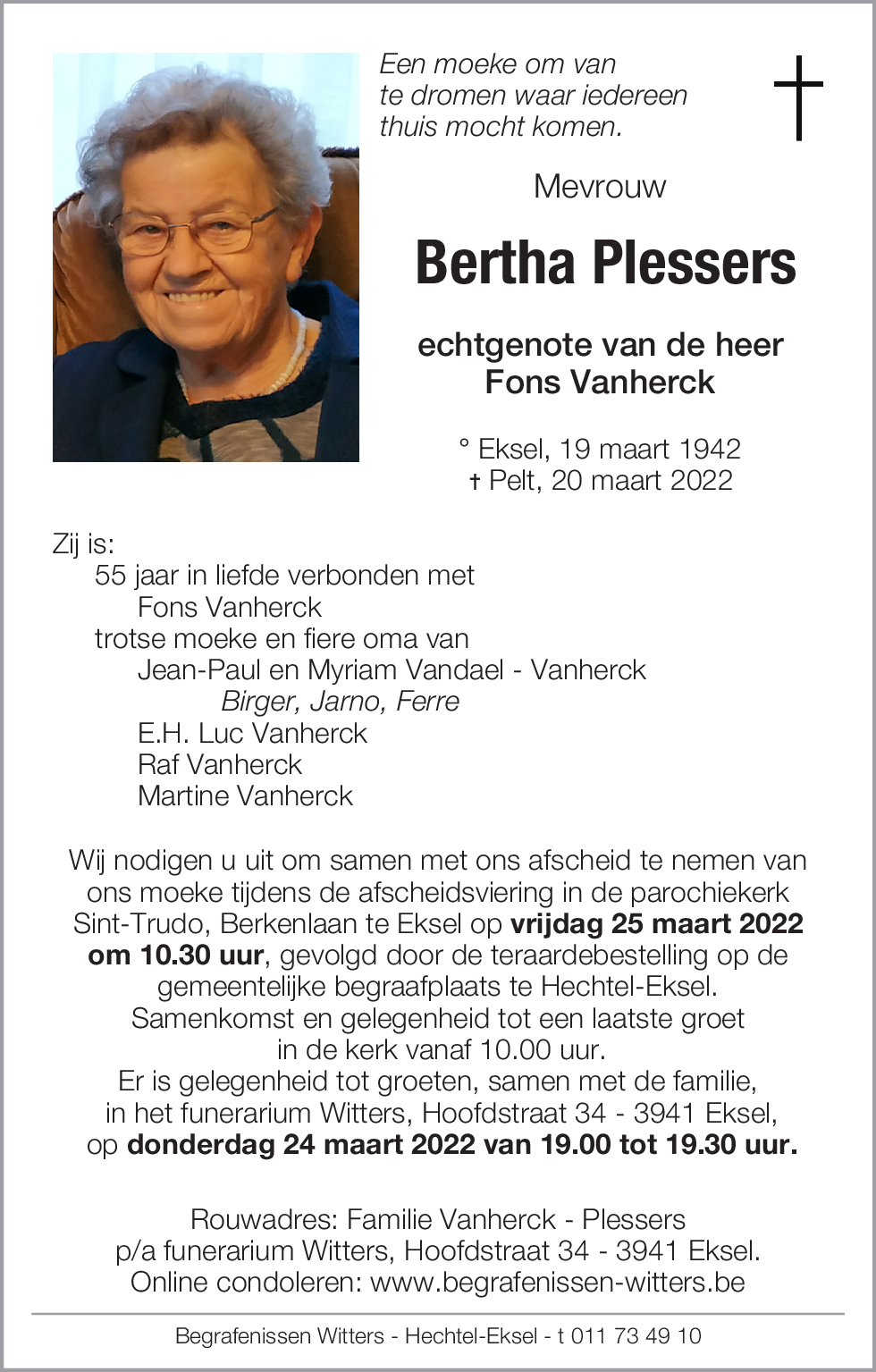 Bertha Plessers