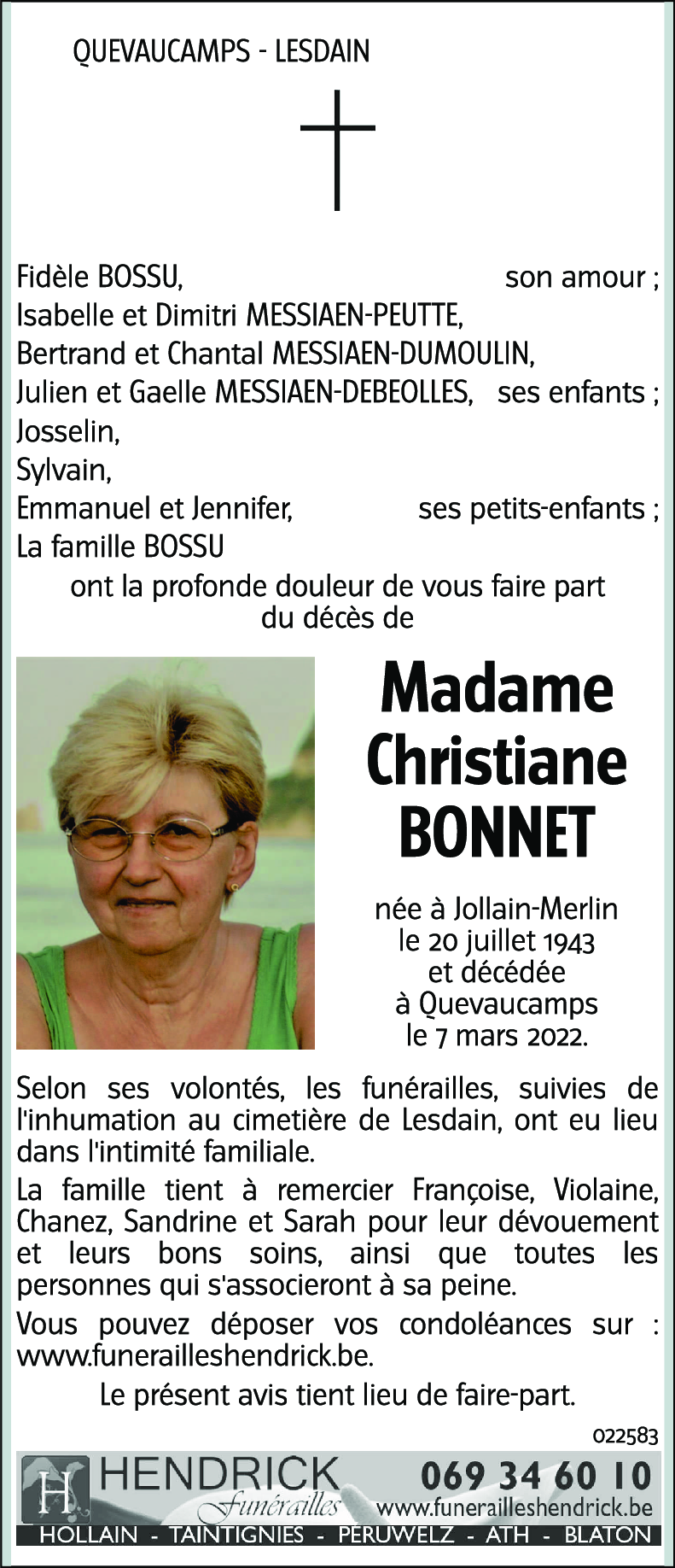 Christiane BONNET
