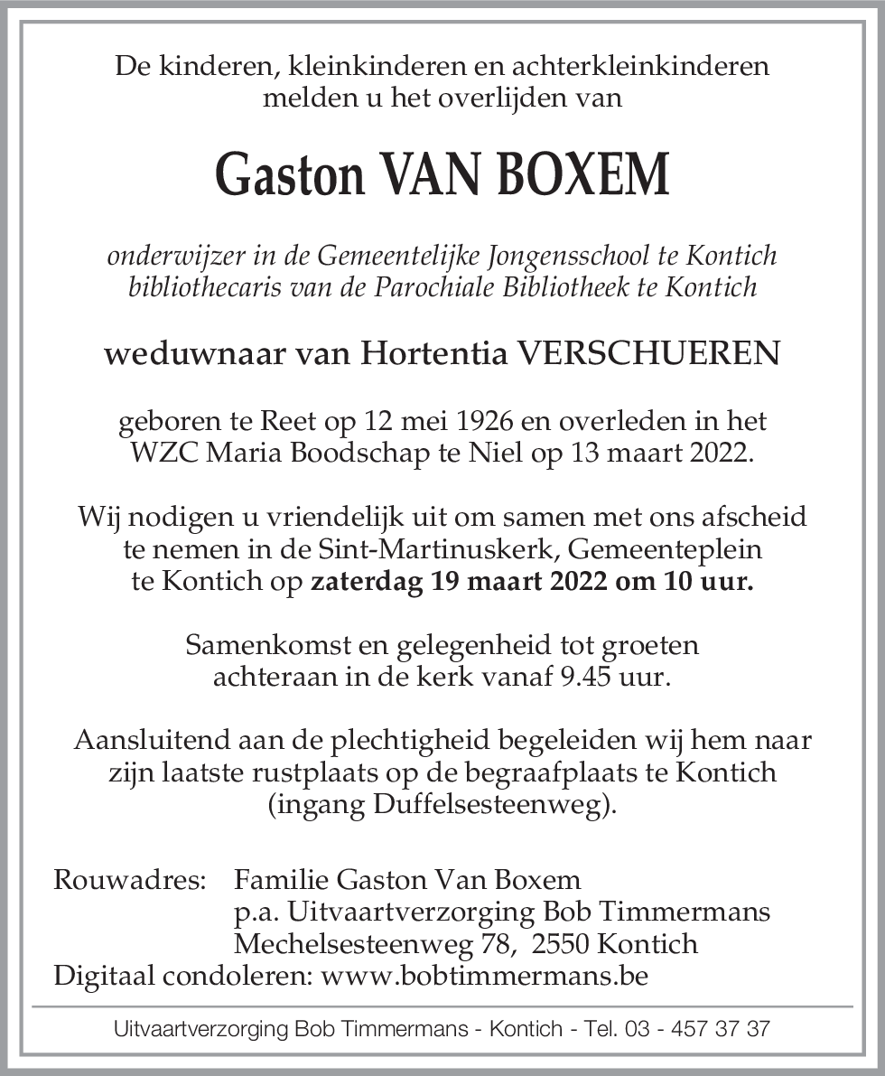Gaston Van Boxem