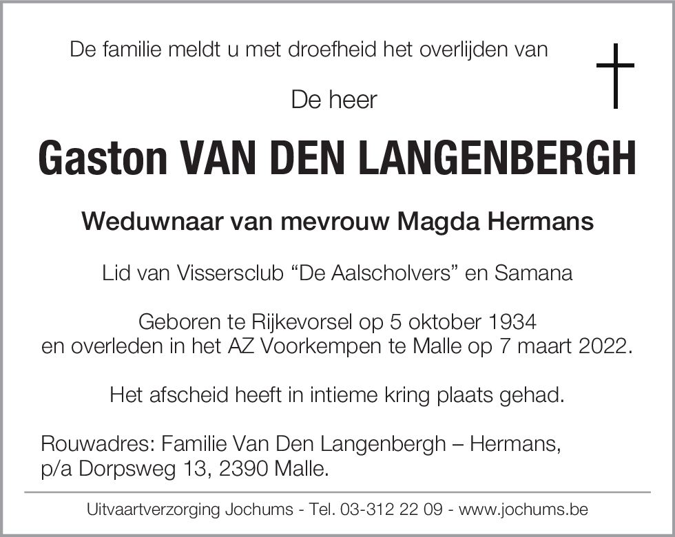 Gaston Van Den Langenbergh