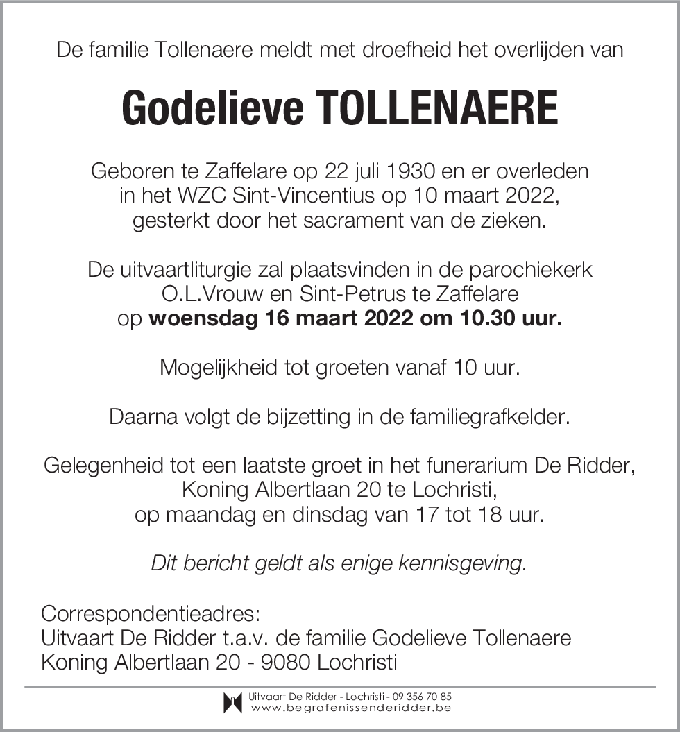 Godelieve Tollenaere