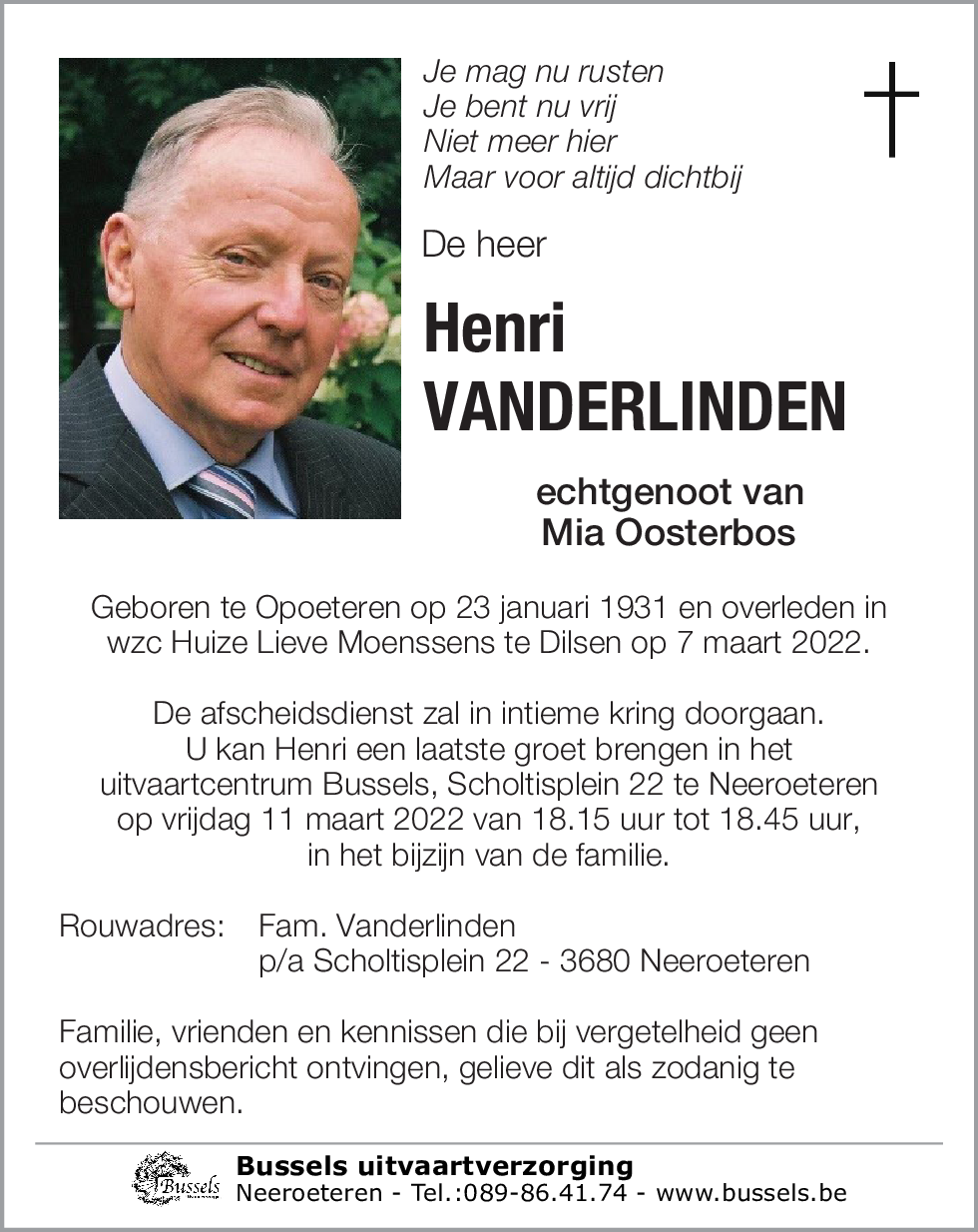Henri VANDERLINDEN