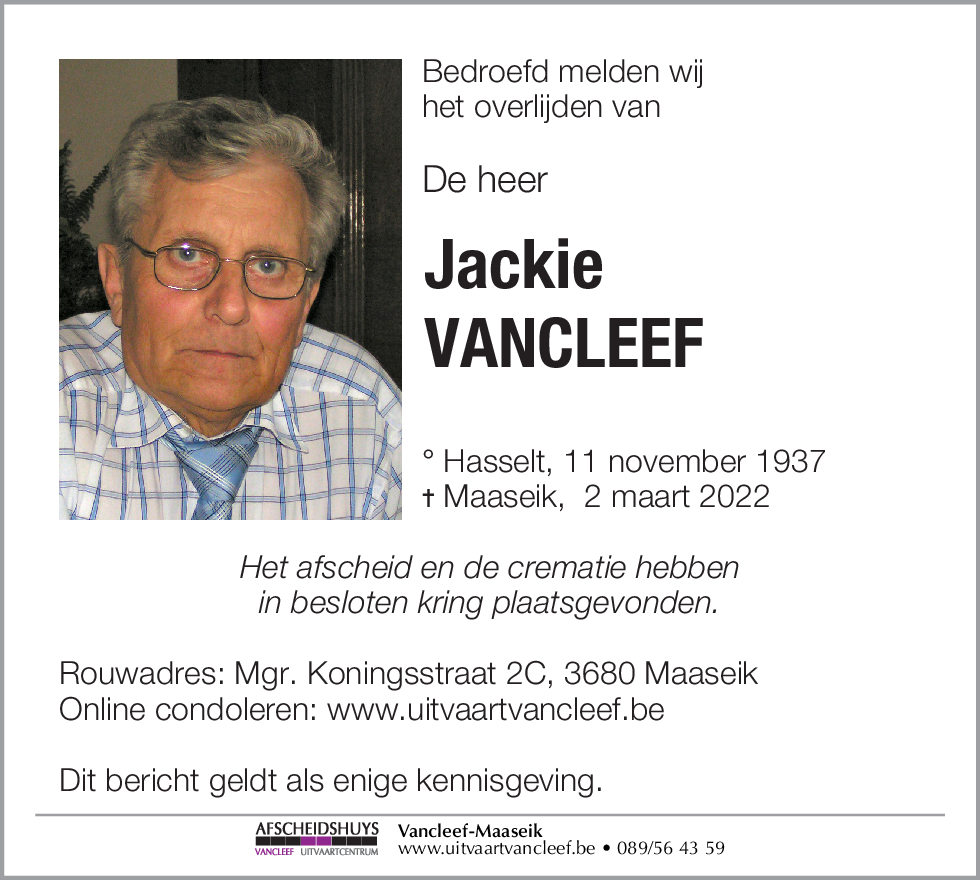 Jacky Vancleef