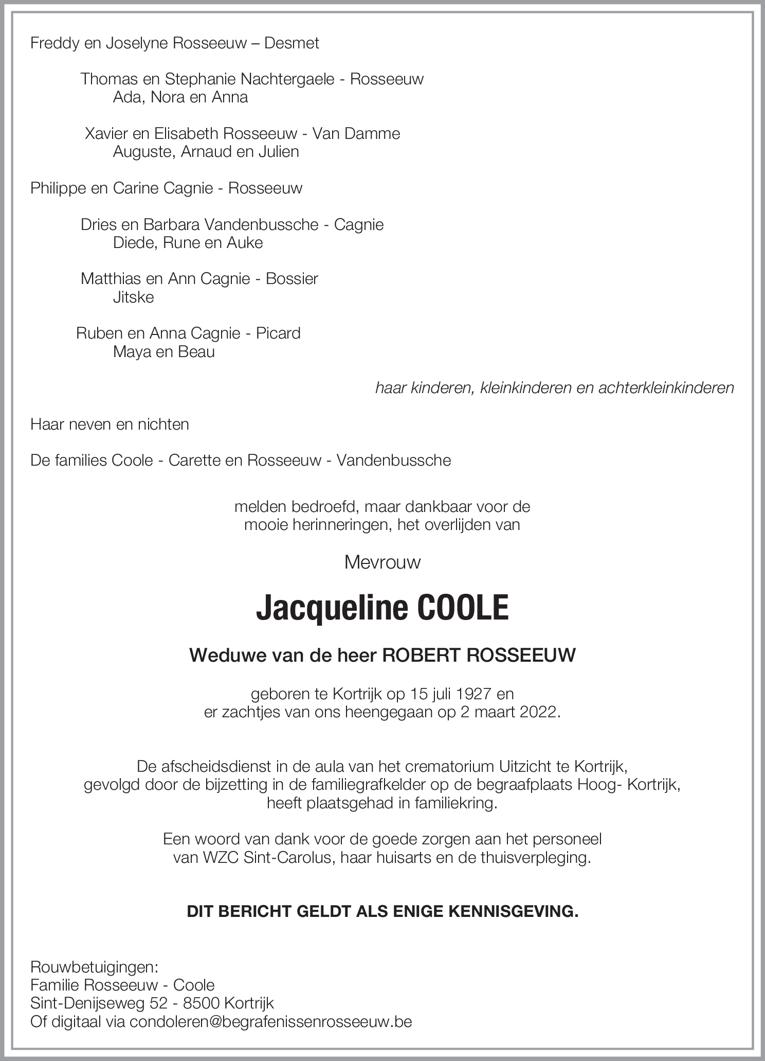 Jacqueline Coole