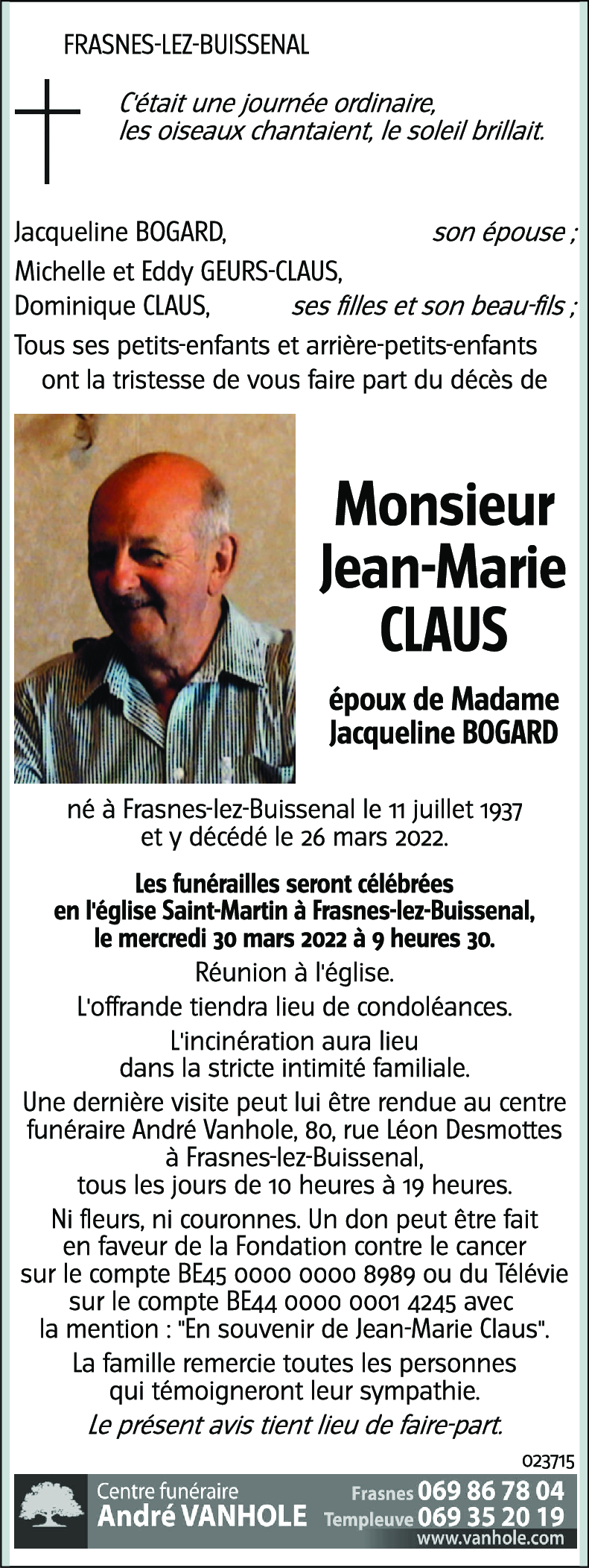 Jean-Marie CLAUS