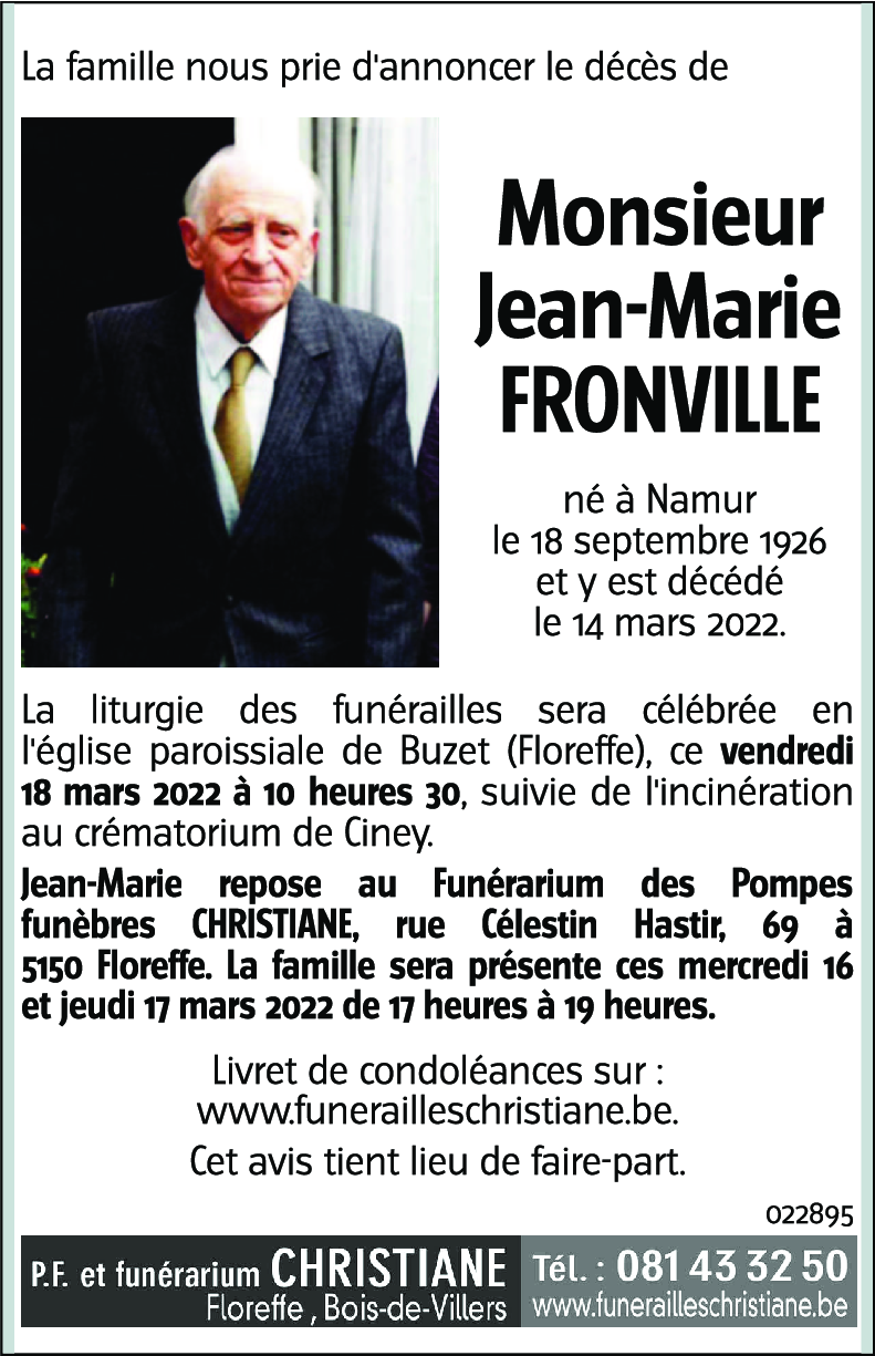 Jean-Marie FRONVILLE