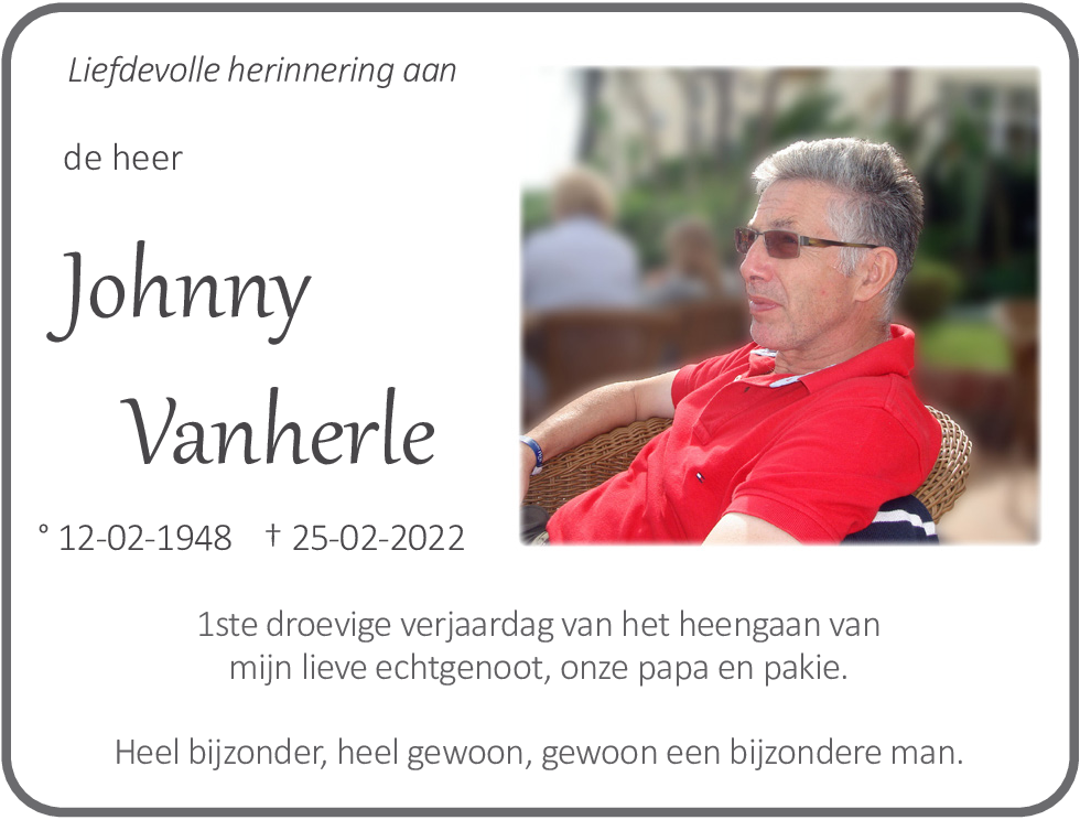 Johnny Vanherle