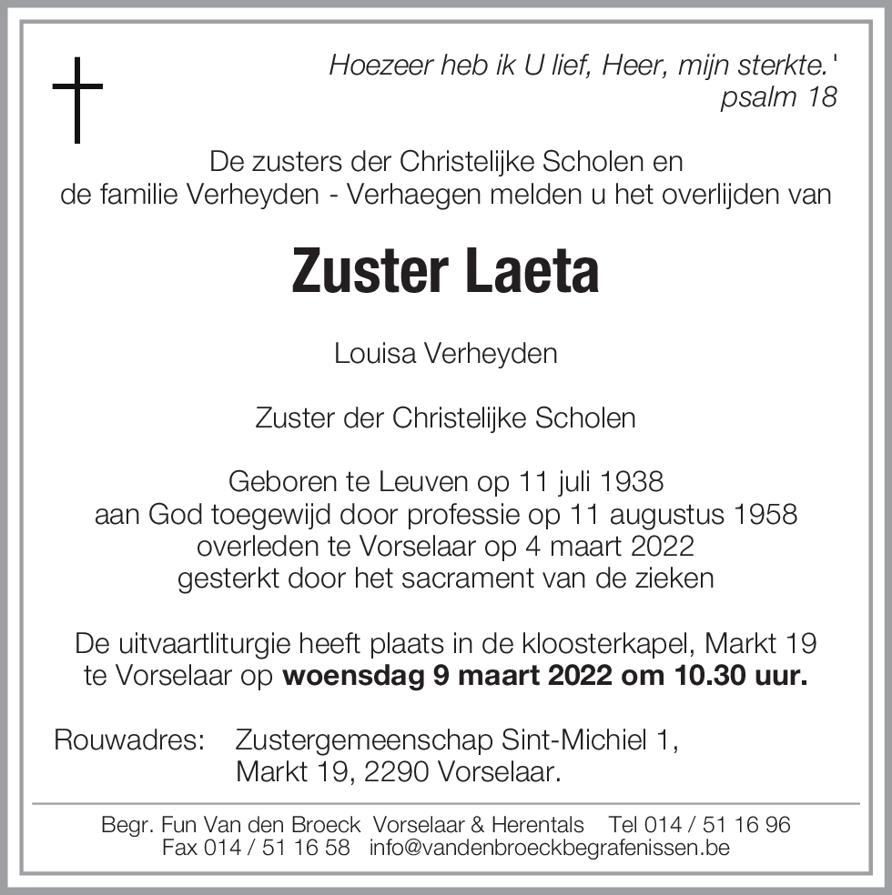 Laeta,  Louisa Verheyden