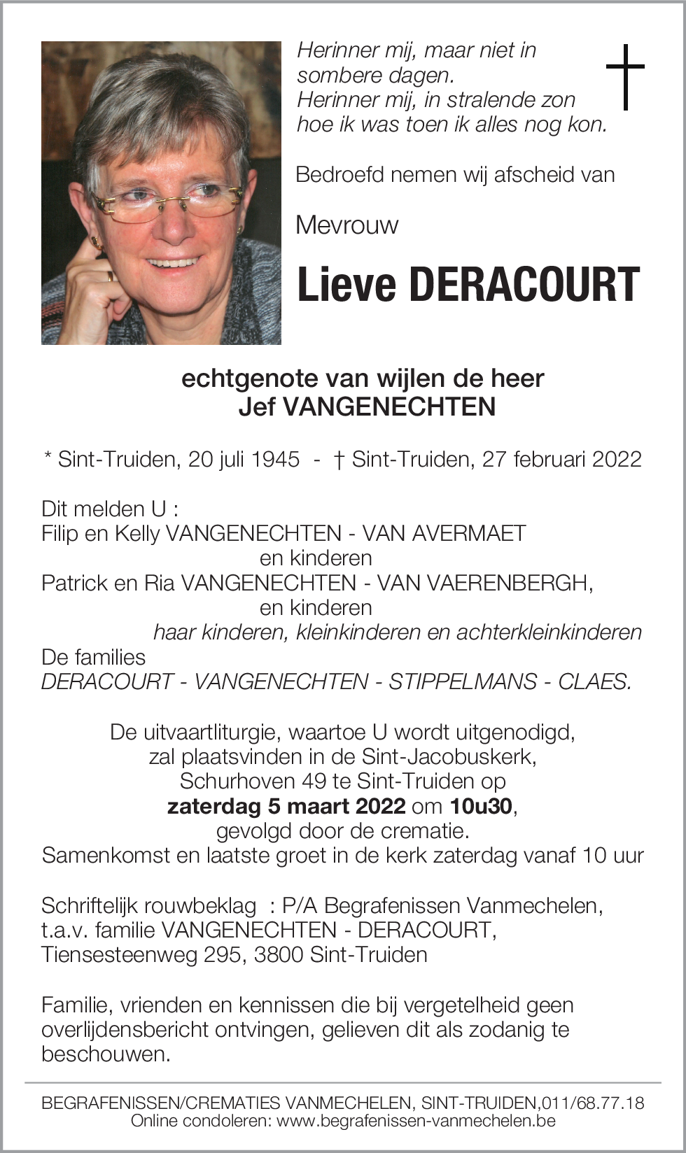 Lieve Deracourt