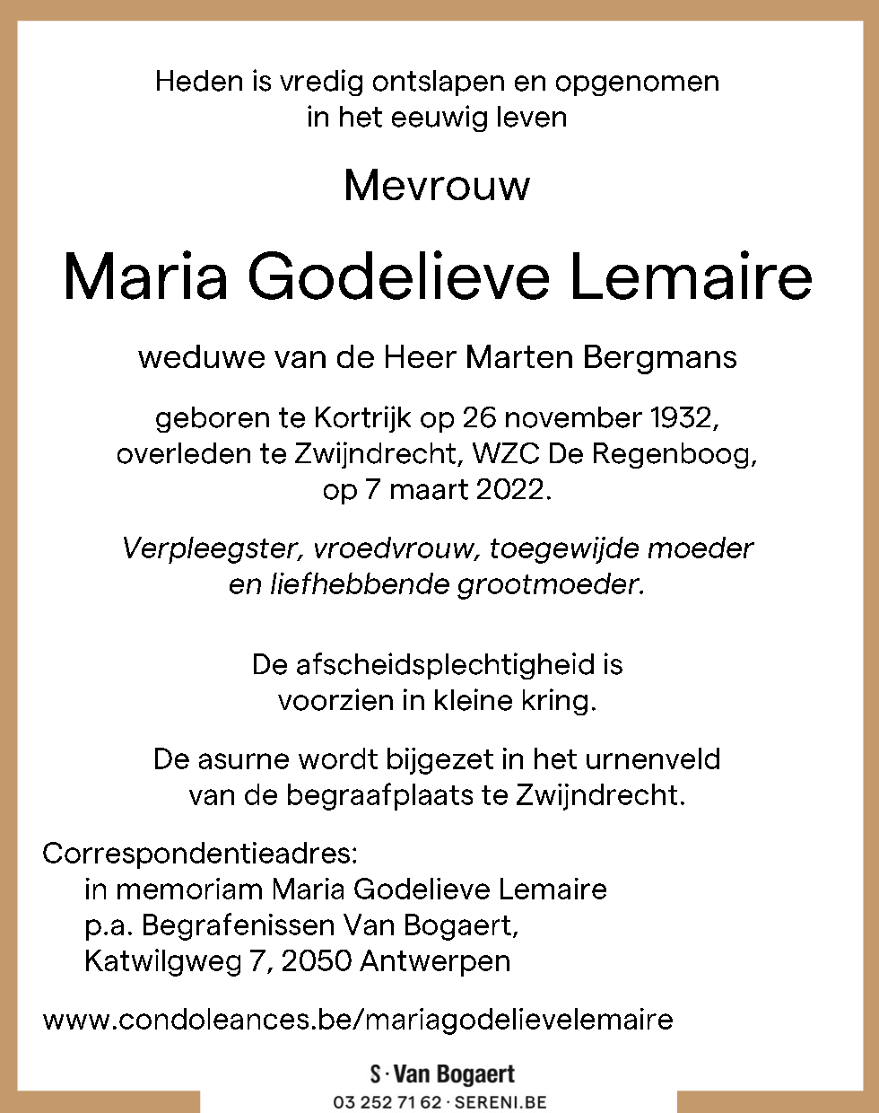 Maria Godelieve Lemaire