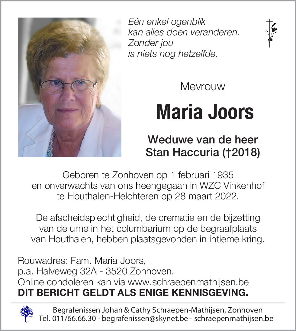 Maria Joors