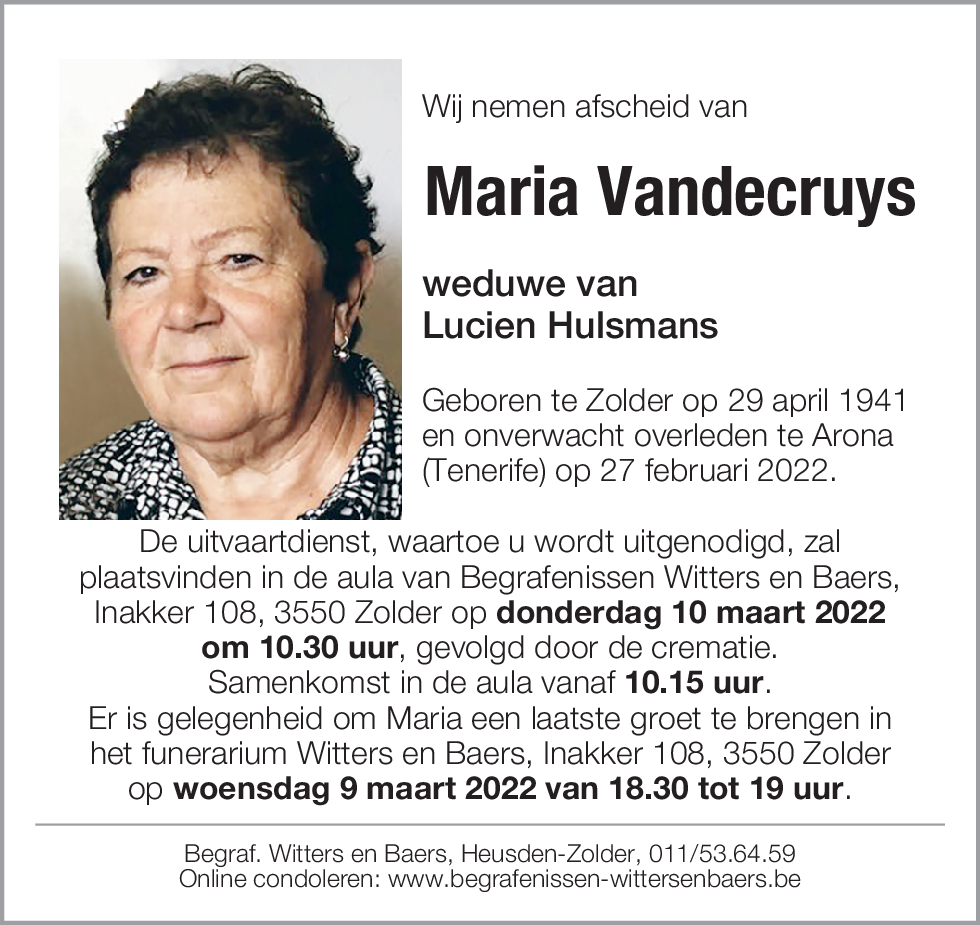Maria Vandecruys