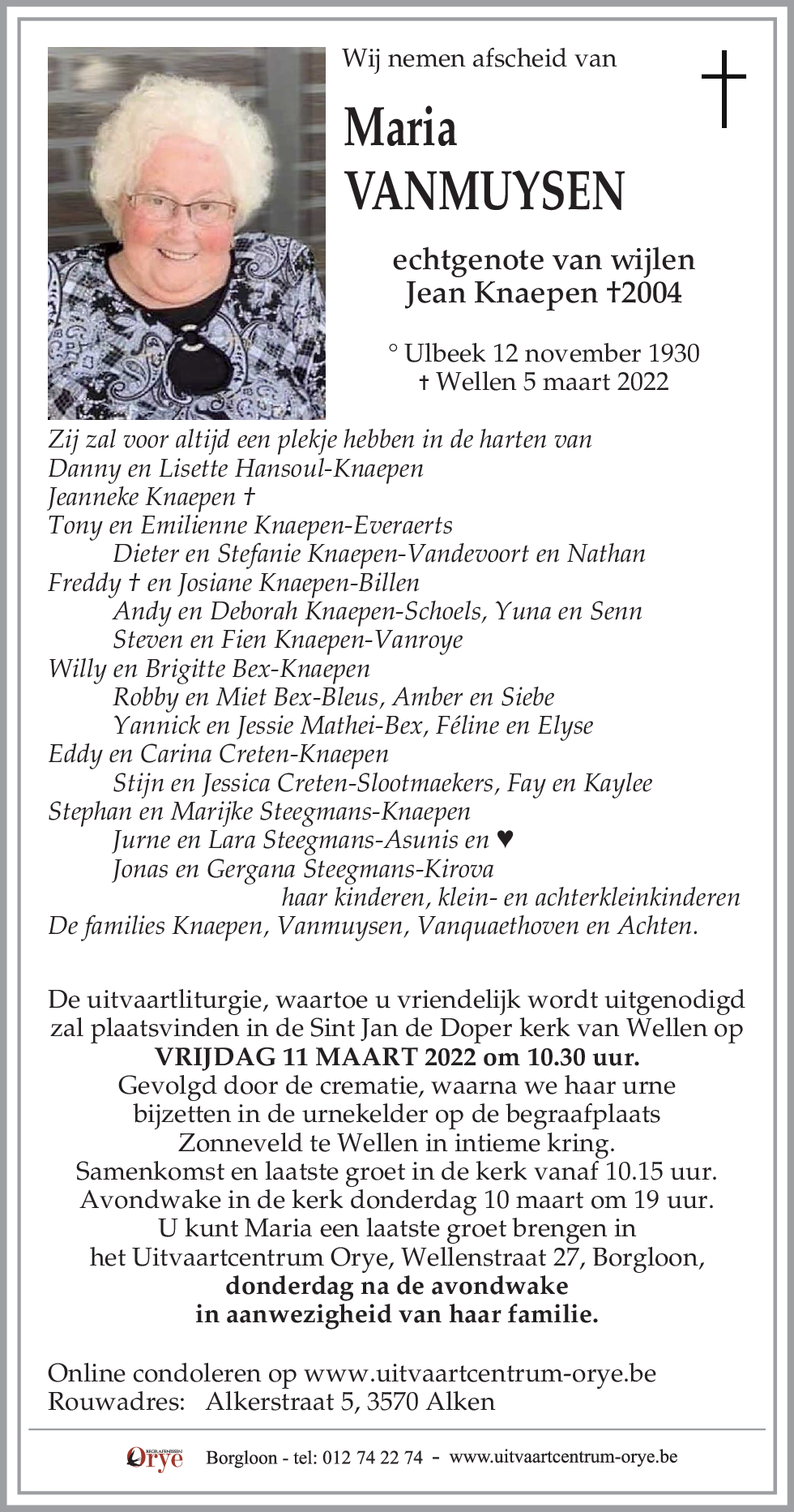 Maria Vanmuysen